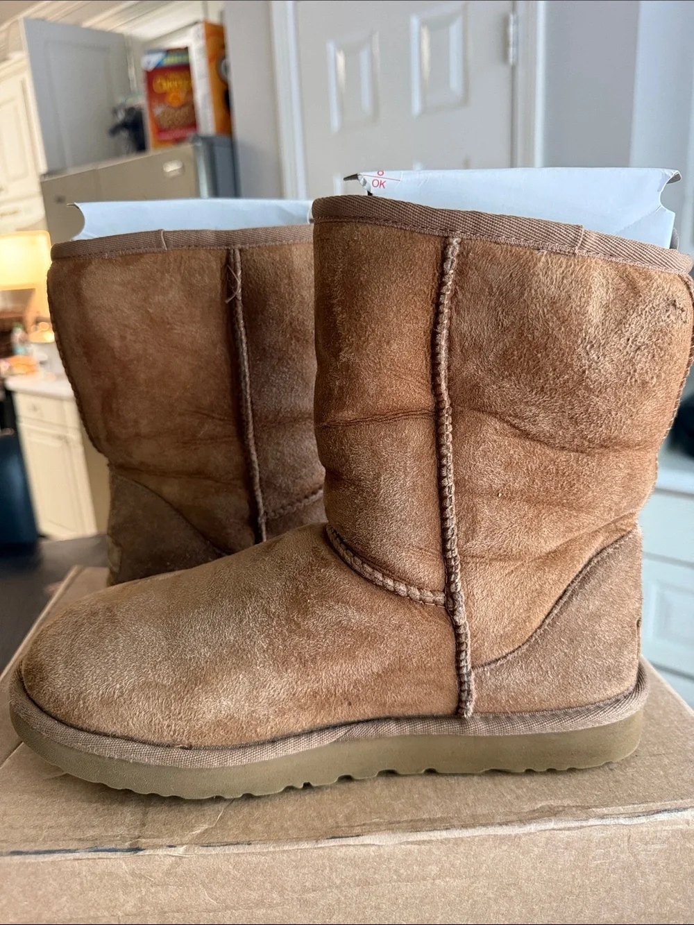 UGG Classic Short II Boots In The Chestnut color